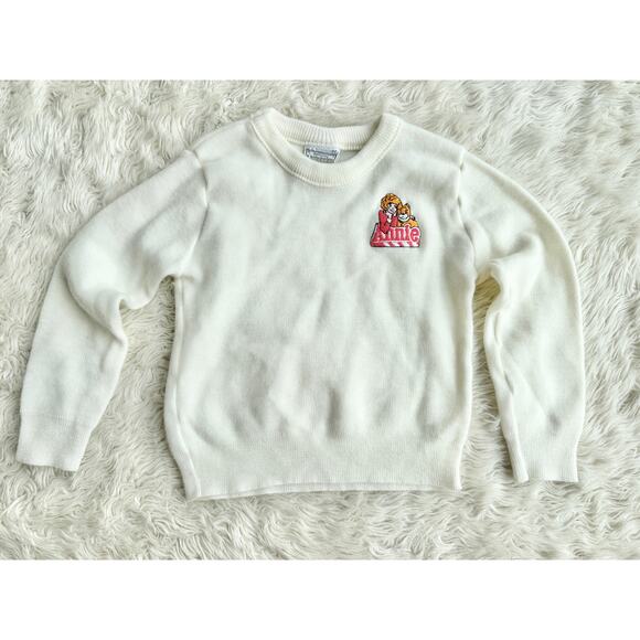 Vintage 1981 Kids Size 3T Annie Embroidered Crewneck Sweater - Picture 1 of 6